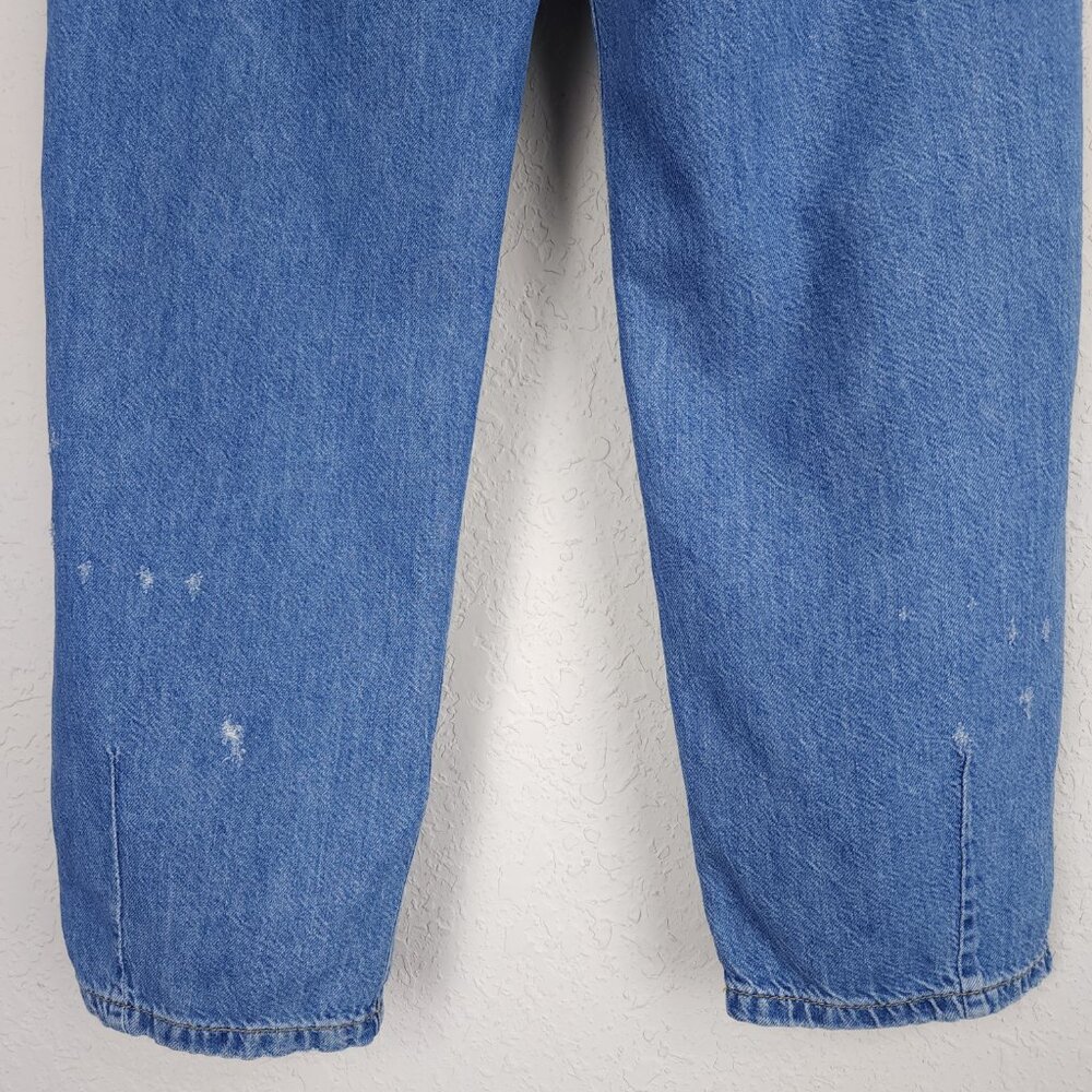 Anthropologie Pilcro 26 Med Wash Distressed High Rise The Breaker Relaxed Jeans - Picture 10 of 11